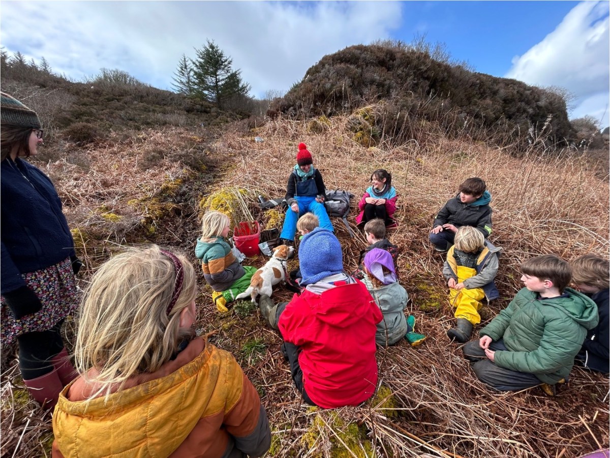 Tree Planting In The Sandavore Woodland Creation Area